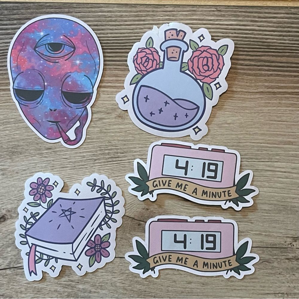 5 Custom Handmade Stickers - Picture 2 of 3